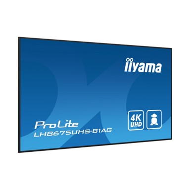IIYAMA Monitor 86" LH8675UHS-B1AG, 4K UHD, IPS, 60Hz, 8ms, HDMI/DP, zvučnici, crni